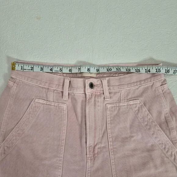 Universal Thread Womens 10 Pink High Rise Easy Barrel Cotton Zip Up Jeans Pants - Picture 12 of 15